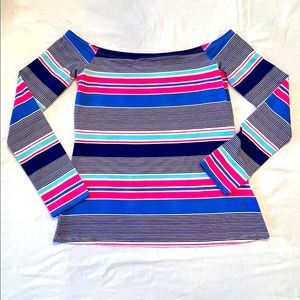 Lilly Pulitzer off the shoulder 3/4 length sleeve top